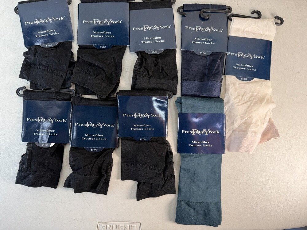 NWT Preston & York Trouser Socks Womens Assorted OS Multicolor Stretch